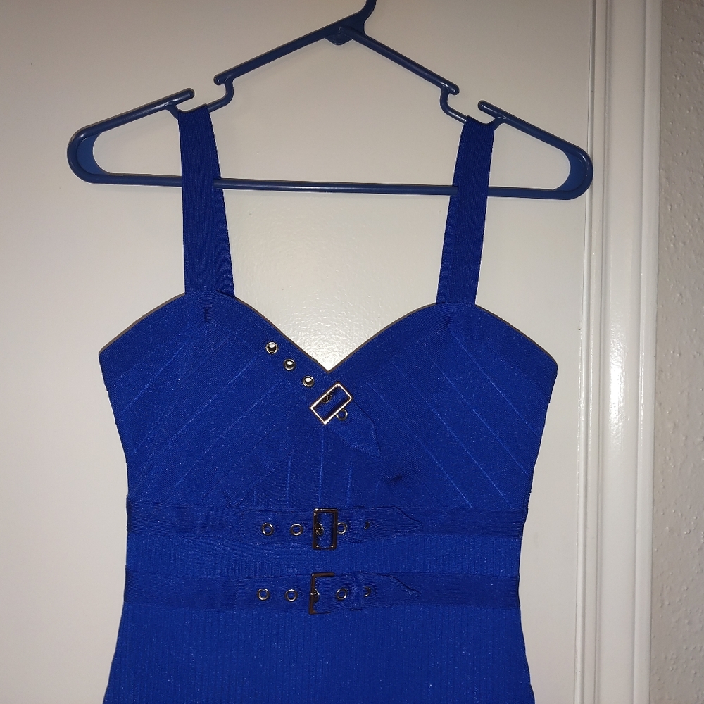 Brand new! 12th Heart Bandage Blue Dress - Picture 7 of 7